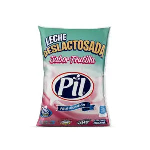 LECHE DESLACTOSADA SABOR FRUTILLA UTH BOLSA 800 ML