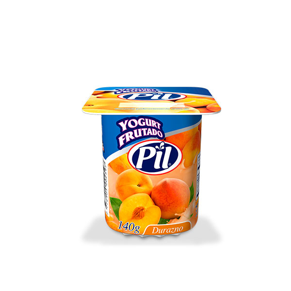 Yogurt frutado envase erca sabor Durazno Pil Andina